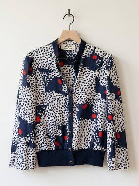 Umva for Piat Ltd. Vintage Button Up Top Lightweight Jacket Sweater Size M